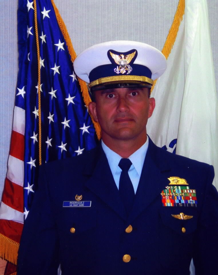 A photograph of LCDR Jose Luis Rodriguez, USCG